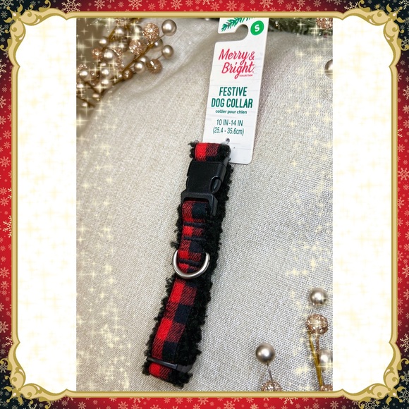 petsmart Dog S Petsmart Red Buffalo Plaid Dog Collar Sherpa Fur